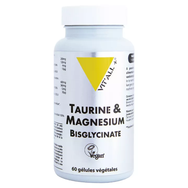 Vitall + Taurina y Bisglicinato de Magnesio 60 Cápsulas