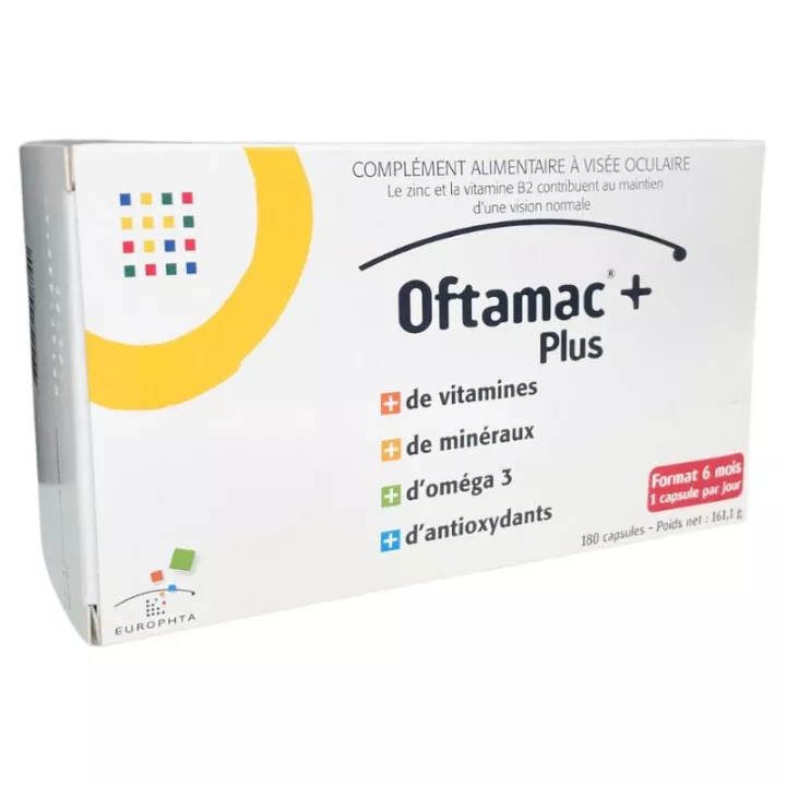 Oftamac + 180 Cápsulas para eye aim Thea