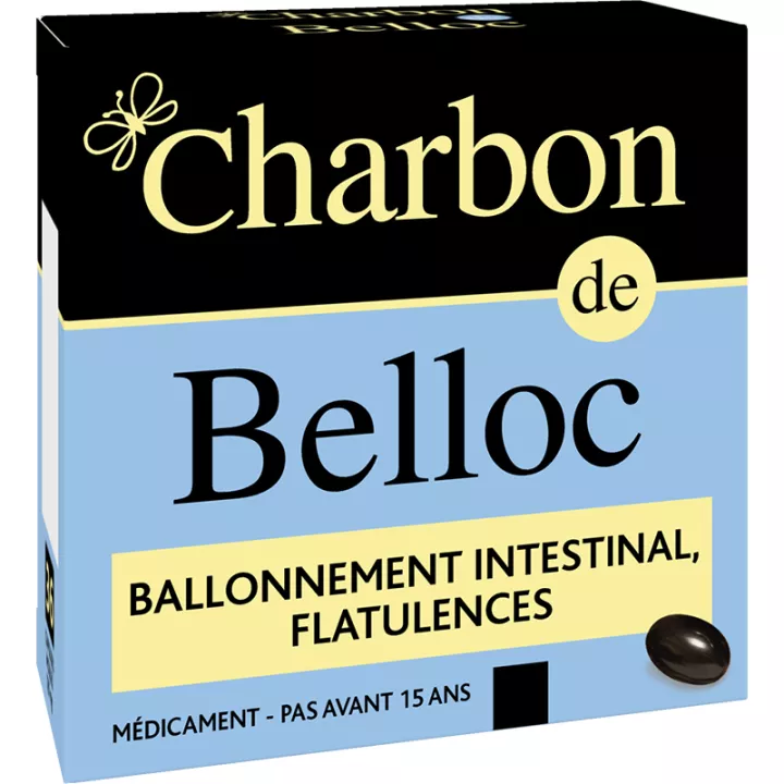 Charbon de Belloc Charbon actif 36 Capsules sous blister