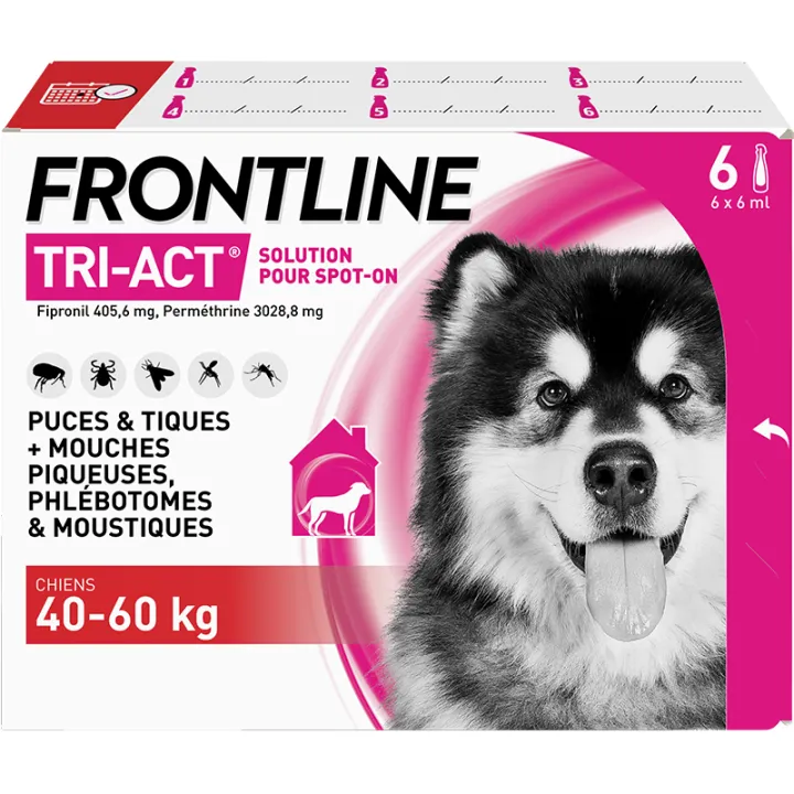 Frontline Tri-Act XL Perros 40-60 kg