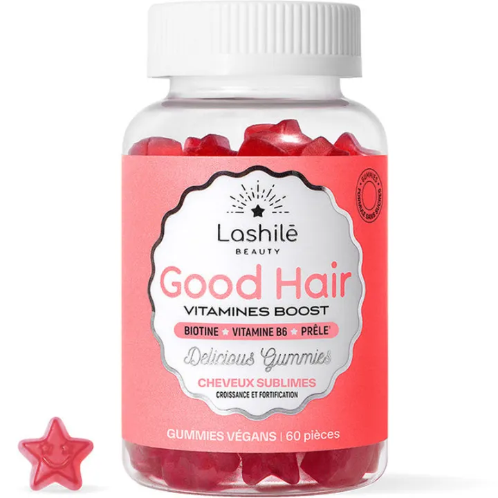 Lashilé Beauty Good Hair Vitamines Boost 60 Gommes