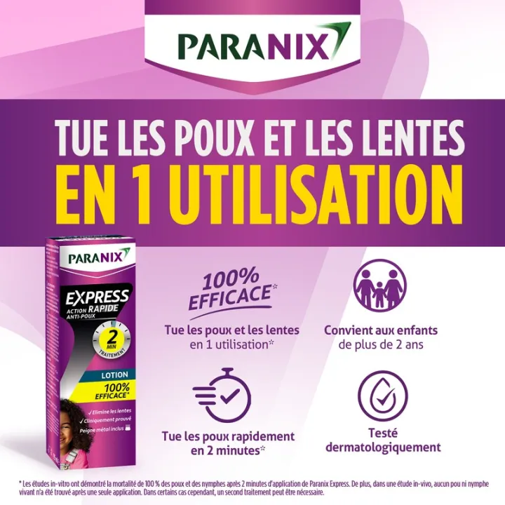 Paranix Express Azione Rapida Anti-Pidocchi 2 Minuti Lozione