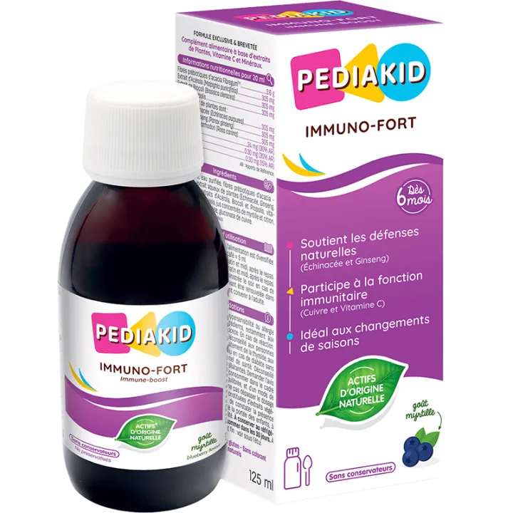 Pediakid Immuno-Fort Sirop Myrtille 125 ml