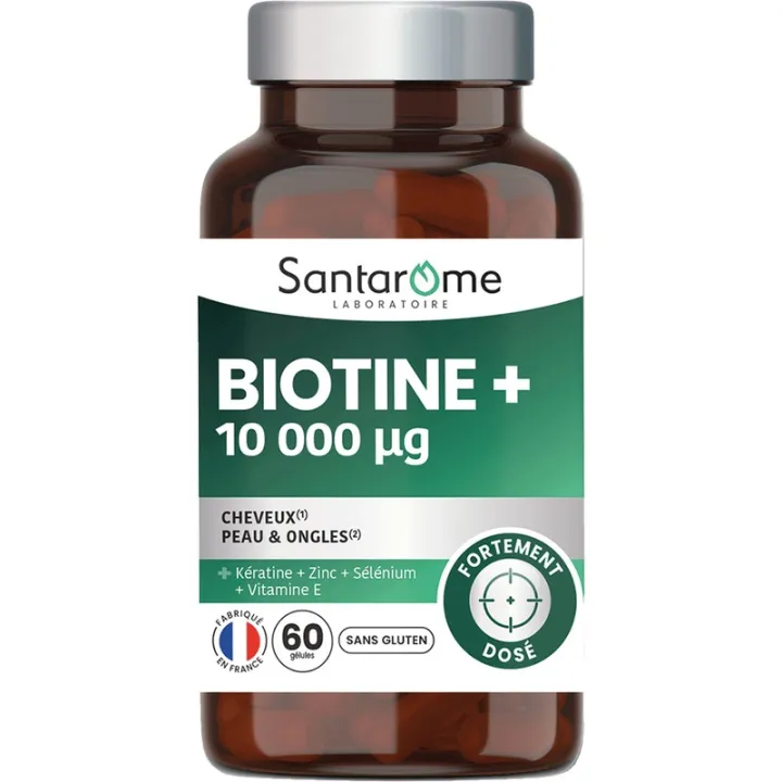 Santarome Biotin+ 10,000 µg 60 capsules