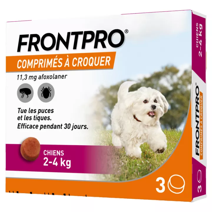 FRONTPRO Afoxolaner 11 mg Chien 2-4kg