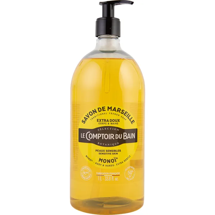 Le Comptoir du Bain Extra-Mild Monoï Marseille Soap, 1 L