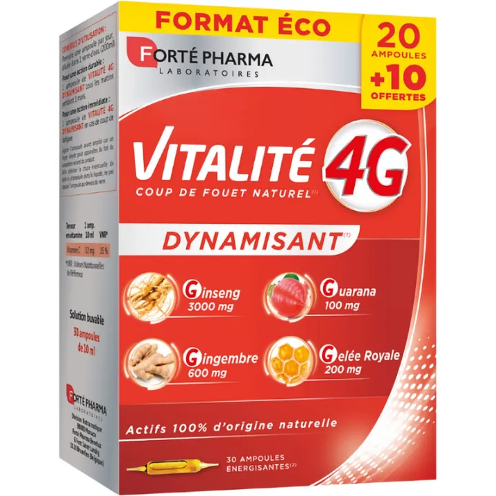 Forté Pharma Vitalité 4G — тонизирующие ампулы