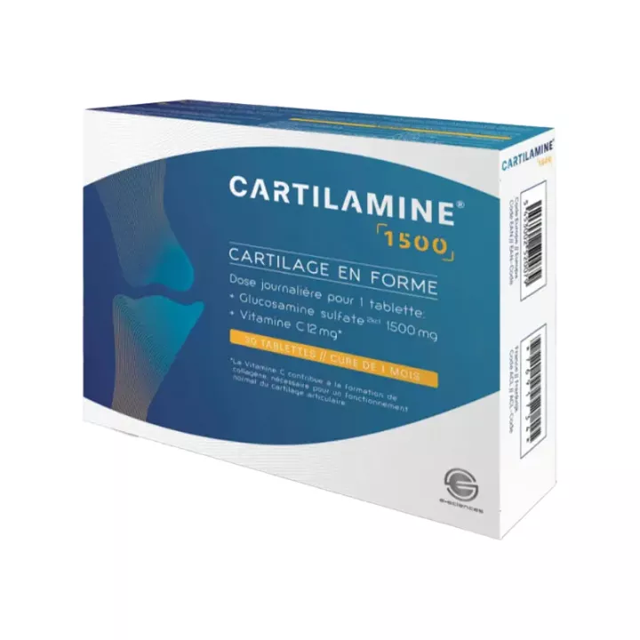 Cartilamine 1500mg Cartilage en forme 90 comprimés E-Science