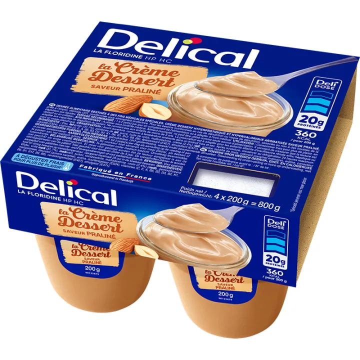 Delical Crème Dessert HP HC La Floridine 4x200g