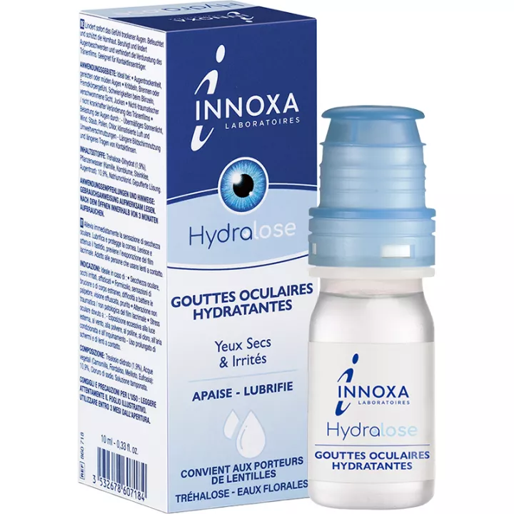 Innoxa Hydralose Gouttes Oculaires Hydratantes Formule Incolore 10 ml