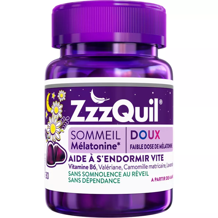 Zzzquil Sono Suave Melatonina 30 Gomas