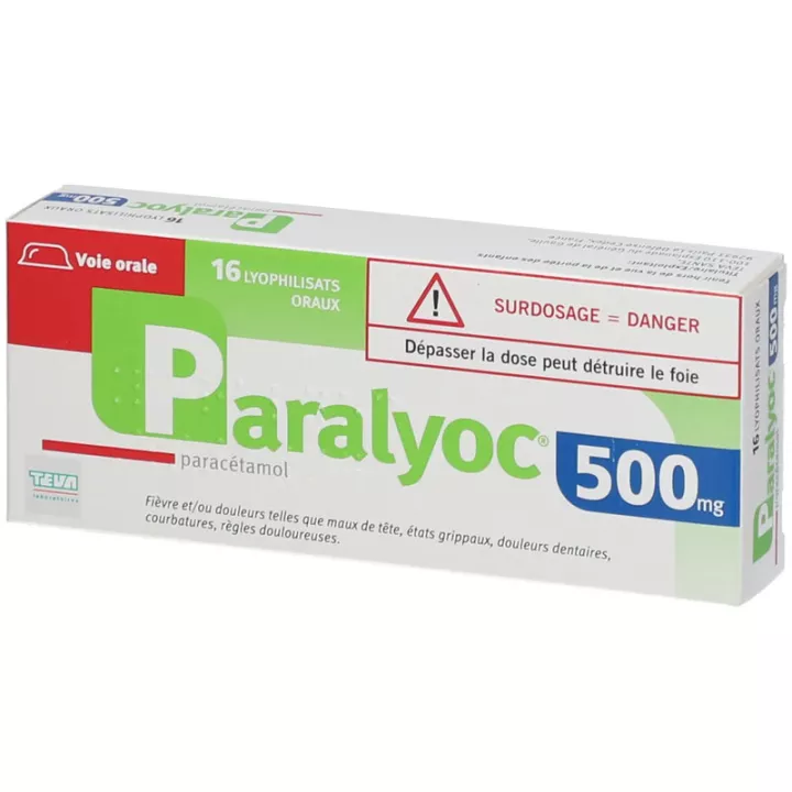 Paralyoc 250 mg ou 500 mg Paracétamol