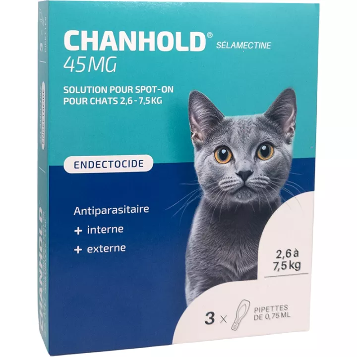 Chanhold Antiparasitario Gatos 3 pipetas Clément-Thékan