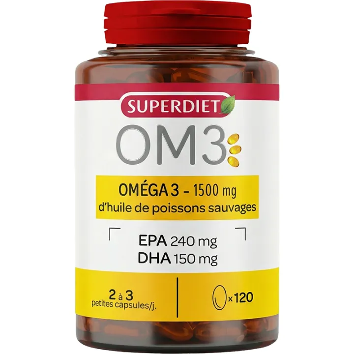 OM3 Olio di pesce selvatico ricco di Omega-3 in capsule
