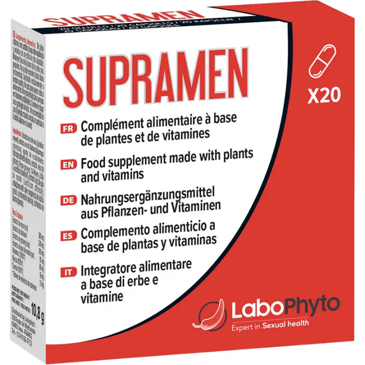 Supramen Seksueel verlangen Prestatie & Uithoudingsvermogen Labofyto capsules