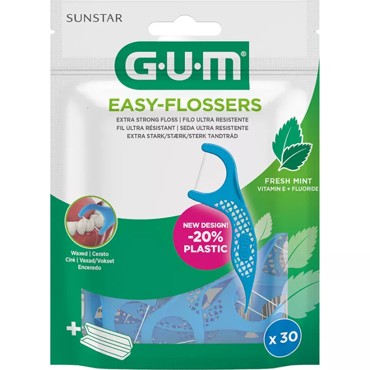 Sunstar Gum Easy Flossers Porta filo cerato menta
