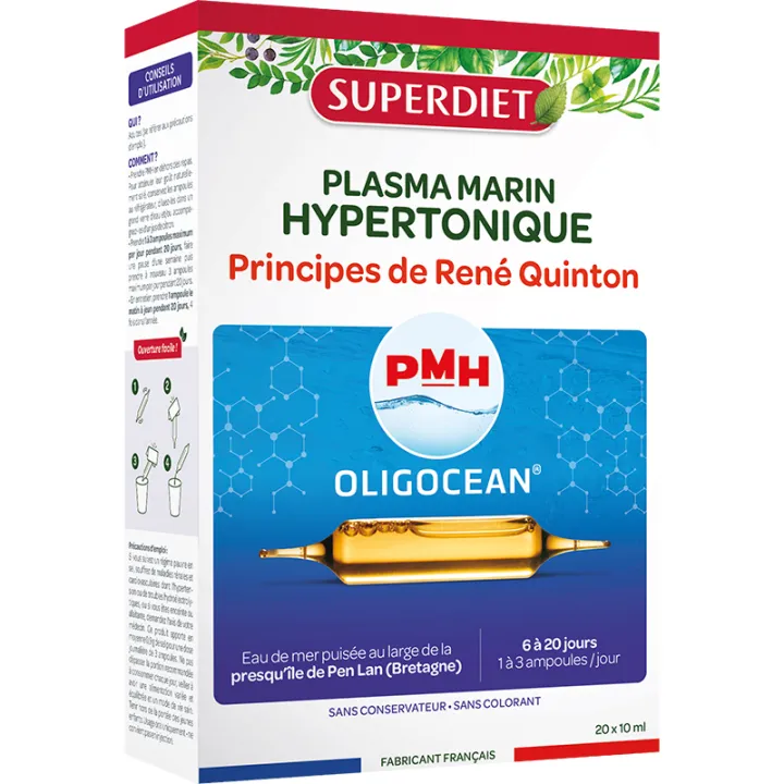 PMH Hypertonisches Meeresplasma Quinton Oligocean 20 Ampullen
