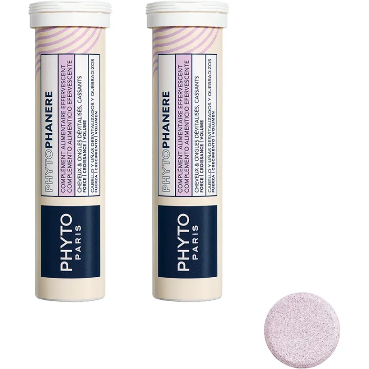 Phytophanère Cabello desvitalizado y uñas agrietadas 30 comprimidos efervescentes