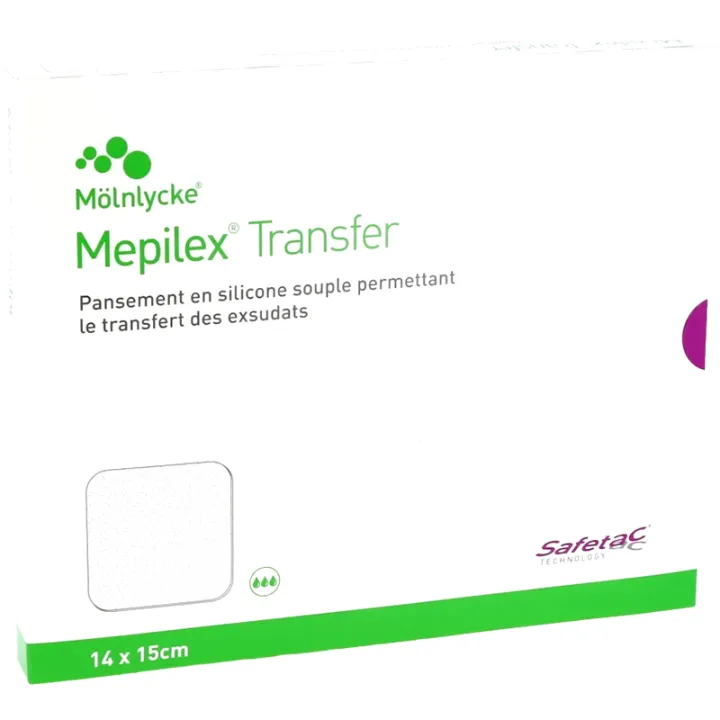 Mepilex Transfer Non-Adhesive Silicone Dressing 