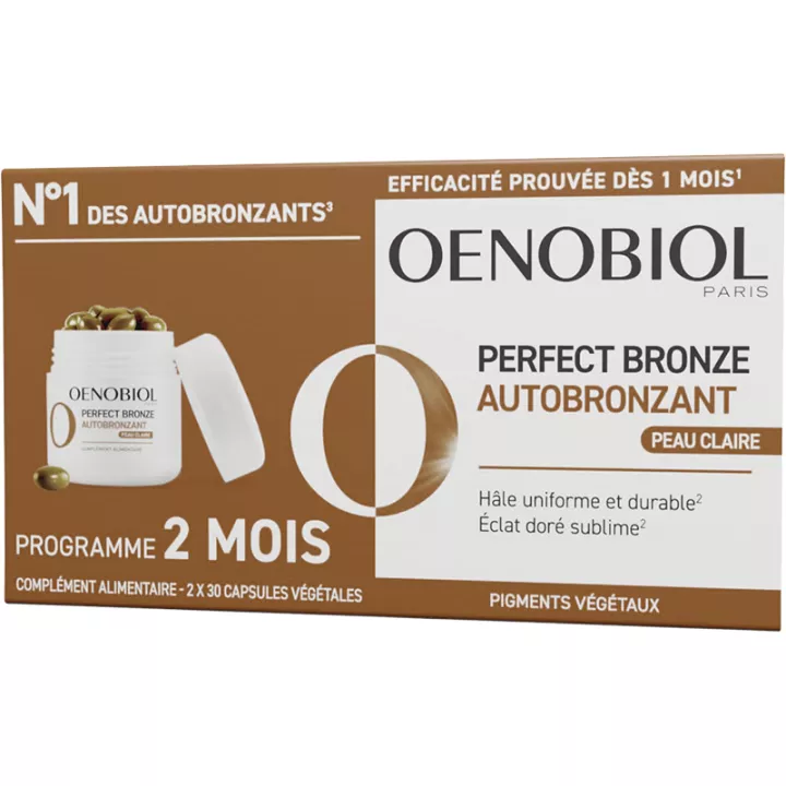 Oenobiol Perfect Bronz Self Tanning Clear Skin Capsules 