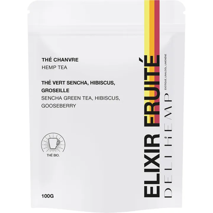 Delihemp Fruchtiges Elixier Grüner Tee Hanf Bio 100g