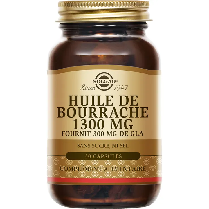 Solgar Óleo de borragem 1300 mg 30 cápsulas