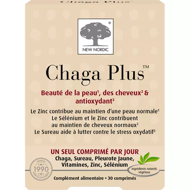 Nuovo Nordic Chaga Plus Bellezza della pelle e dei capelli 30 compresse