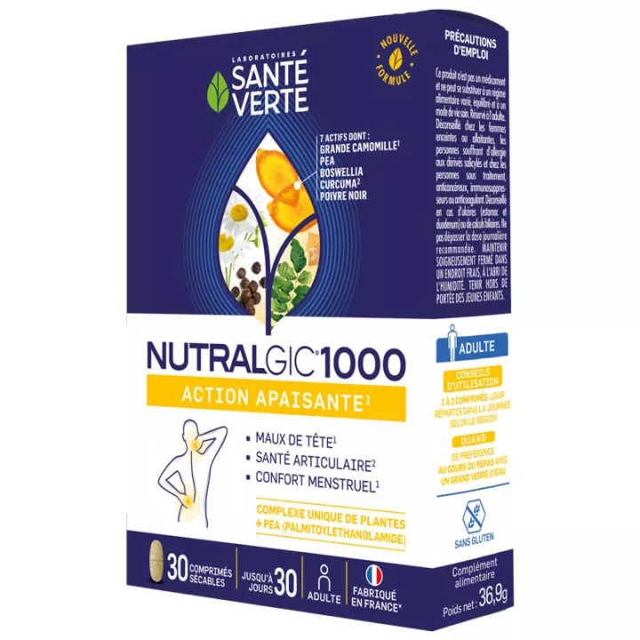 Santé Verte Nutralgic 1000 Action Apaisante
