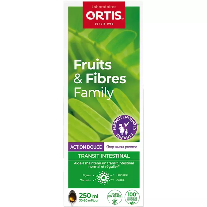 Ortis Frutos e Fibras Xarope de Ação Suave 250 ml
