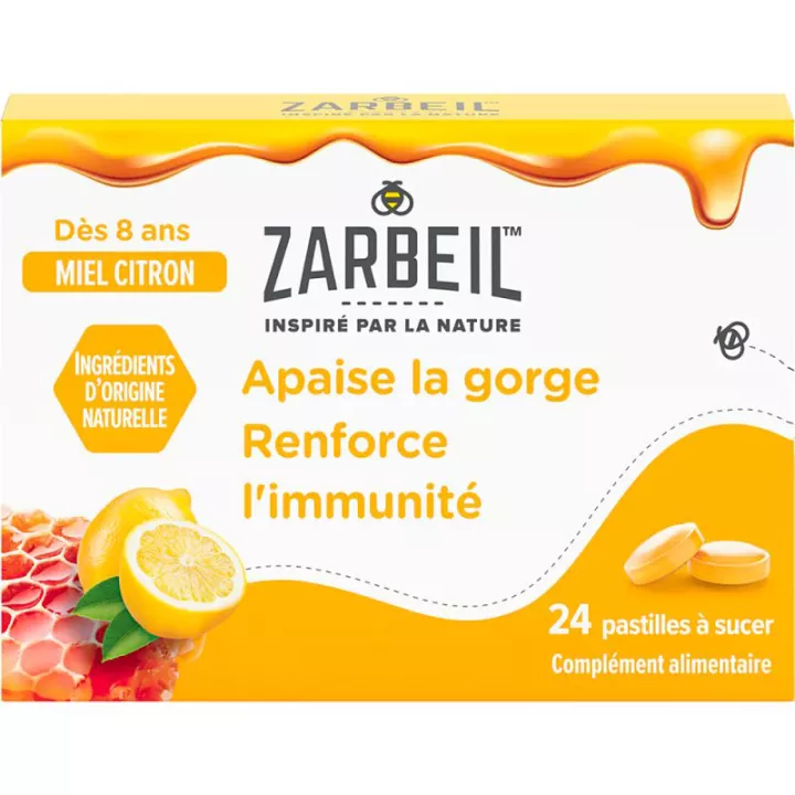 Zarbeil Throat & Immunity Lozenges 24 pastilhas