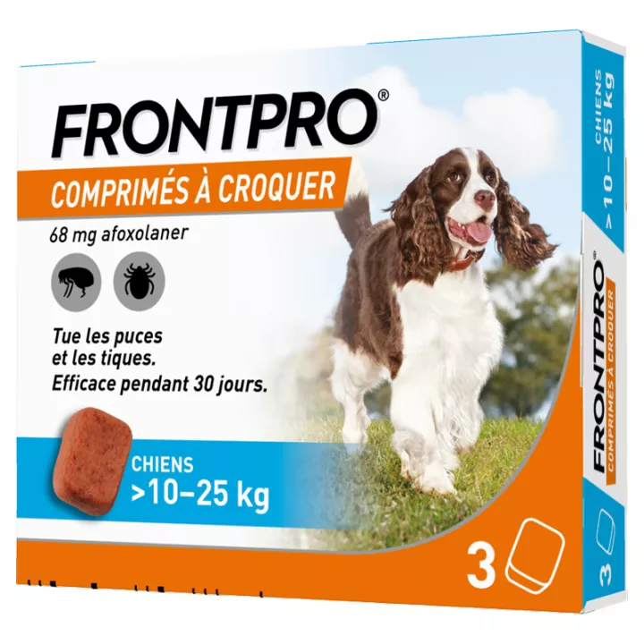 FRONTPRO Afoxolaner 68mg Perro 10-25kg