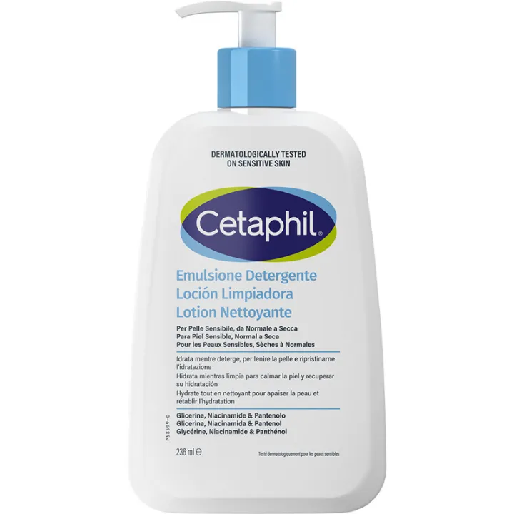 Cetaphil Lozione detergente per pelli sensibili senza sapone