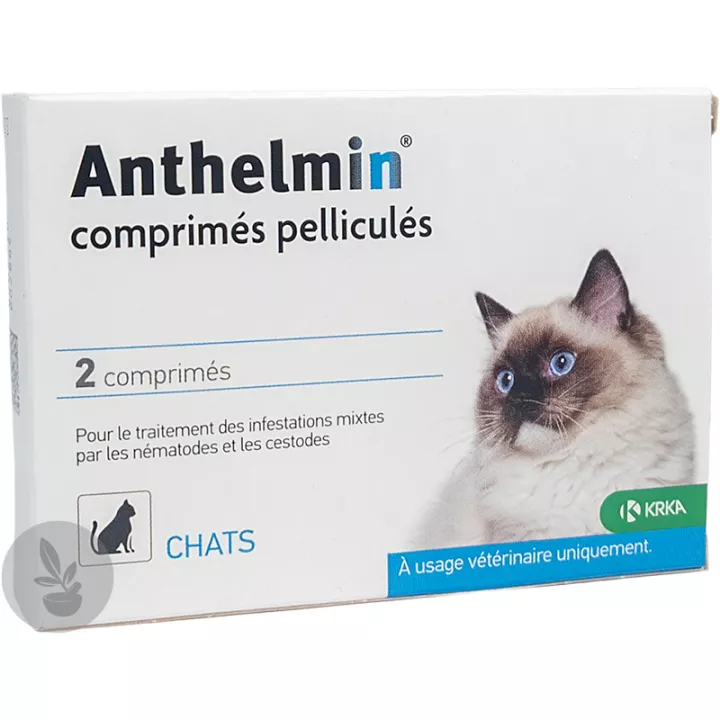 Antihelmíntico Vermífugo Gatos KRKA 2 comprimidos
