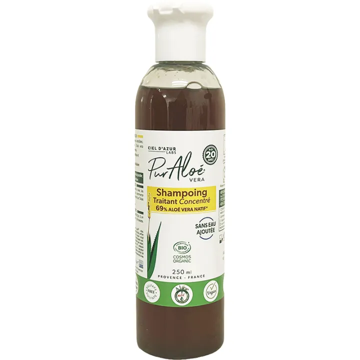 PurAloe trattamento shampoo concentrato all'aloe vera nativa 69% 250 ml