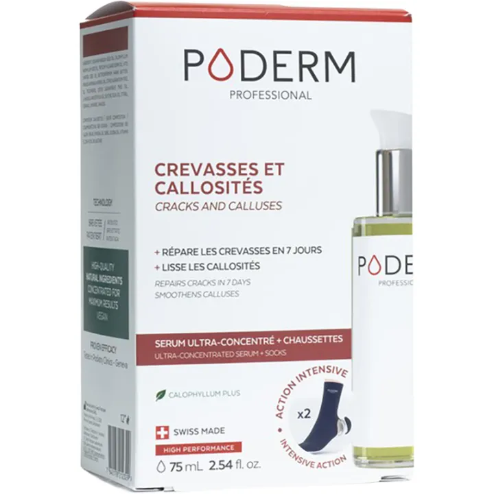 Poderm Crevasse Callosité Serum 75 ml + Sock
