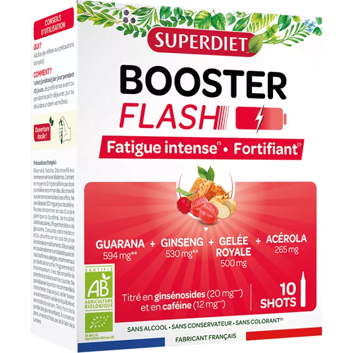 Superdiet Booster Flash Fatigue Intense & Fortifying 10 shots