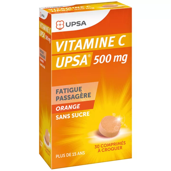 Vitamine C 500MG UPSA 30 comprimés à croquer