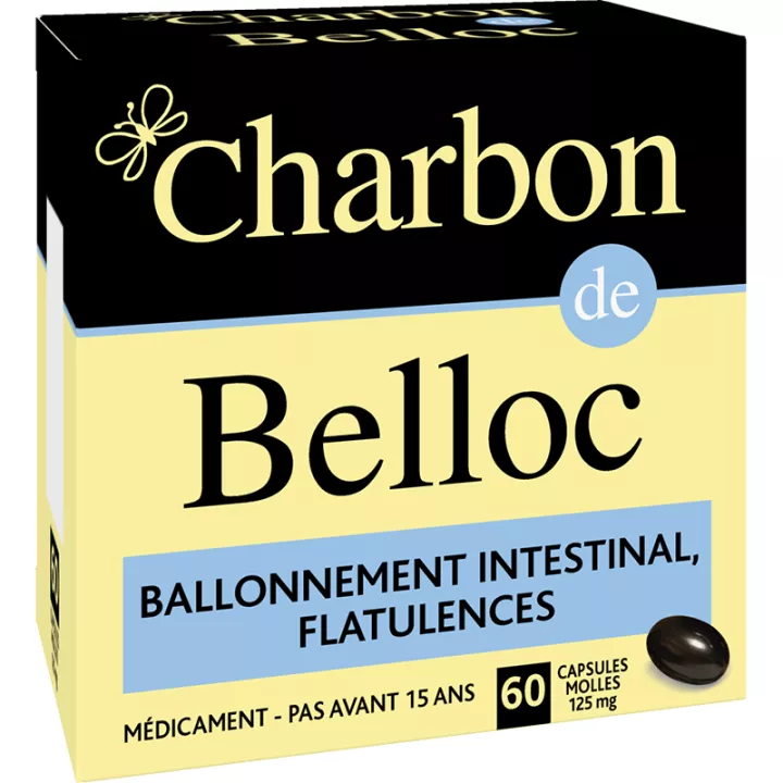 Charbon de Belloc Ballonnement 60 Capsules