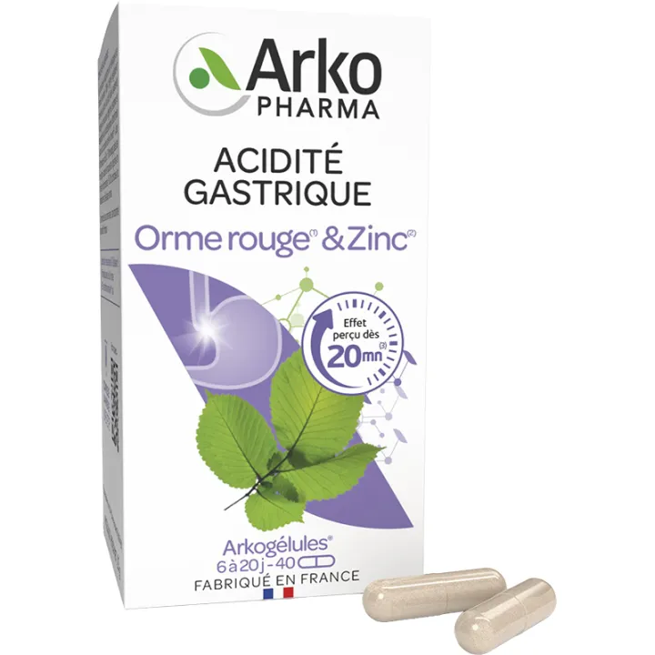 Arkocaps Orme Rouge & Zinc Acidité Gastrique 