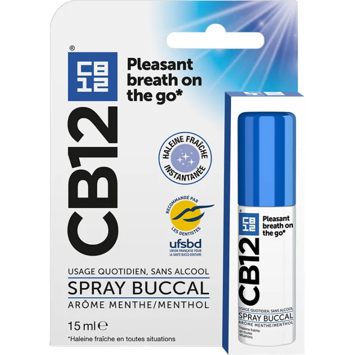 CB12 Menta/Mentol sin alcohol Spray bucal 15 ml