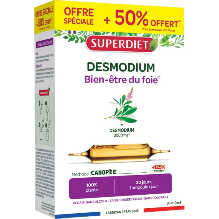 Superdiet Desmodium: Bienestar del hígado