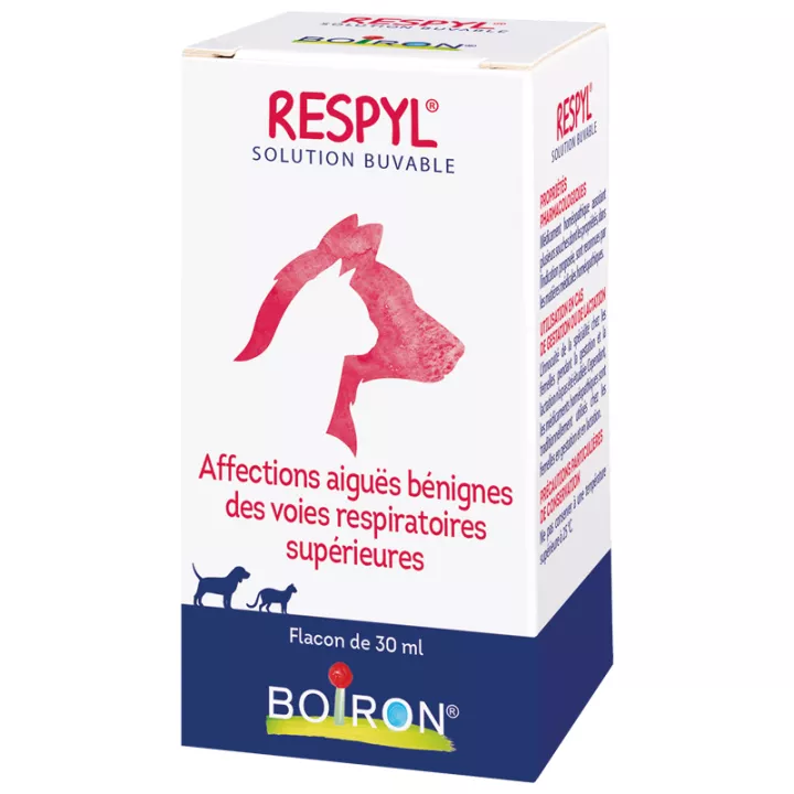 RESPYL Homeopatia Veterinária Boiron GOTAS frasco 30ml POTÁVEL