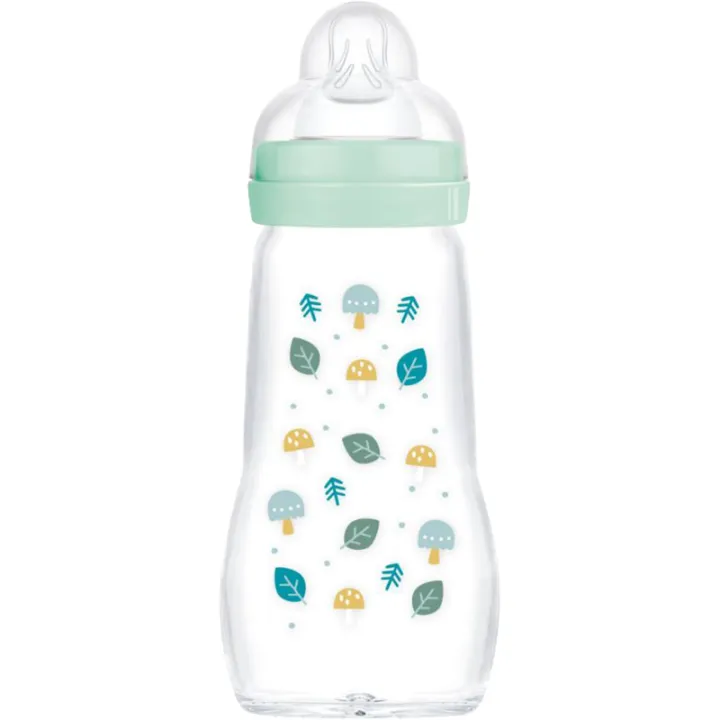 Mam Biberon Verre Couleurs de la Nature +2 Mois 260 ml