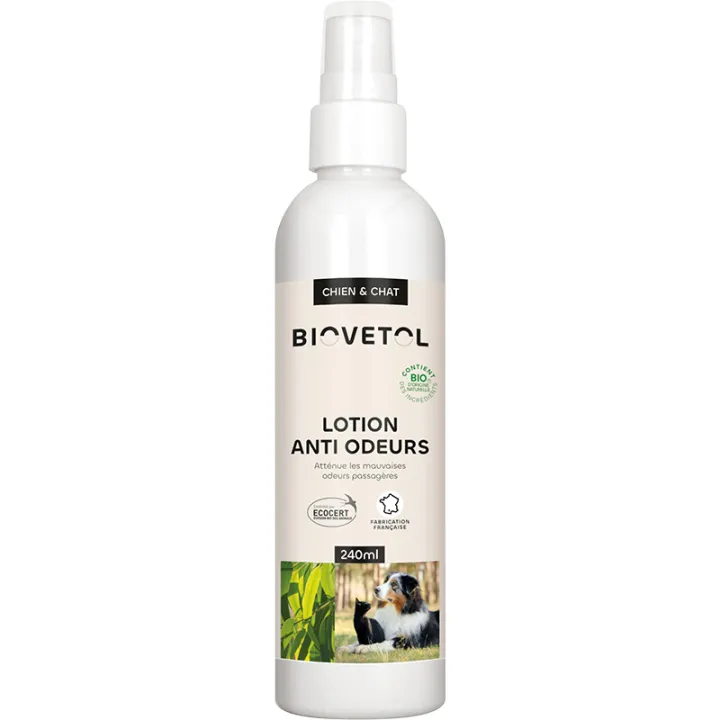 Biovetol Organic Odour Control Lotion para perros y gatos 240 ml 