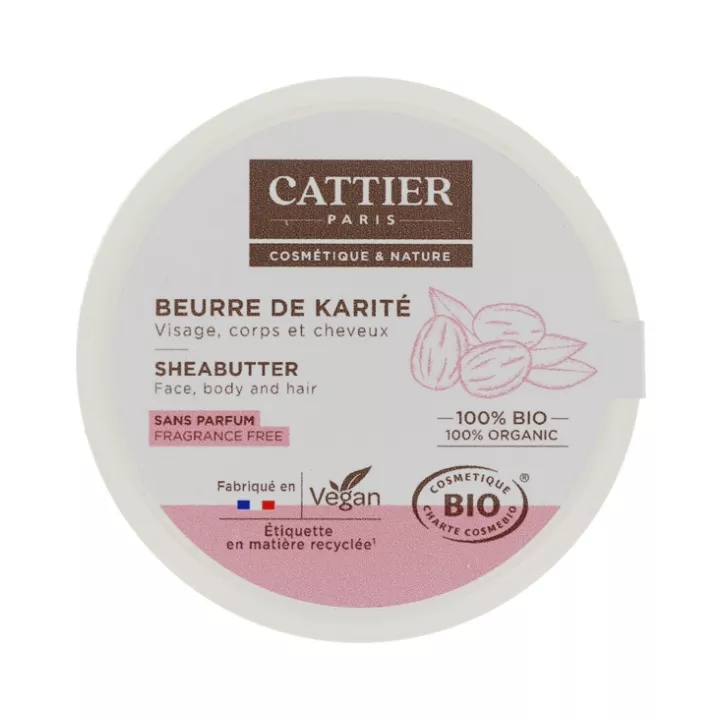 Cattier Beurre de Karité 100% Bio 