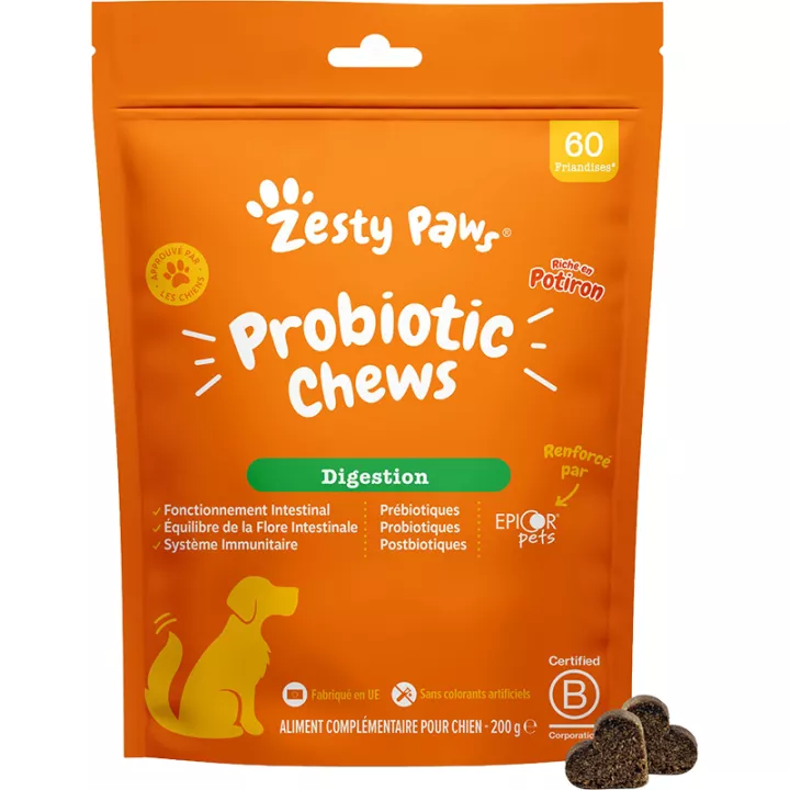 Zesty Paws Verdauung Hund 60 Leckerlis