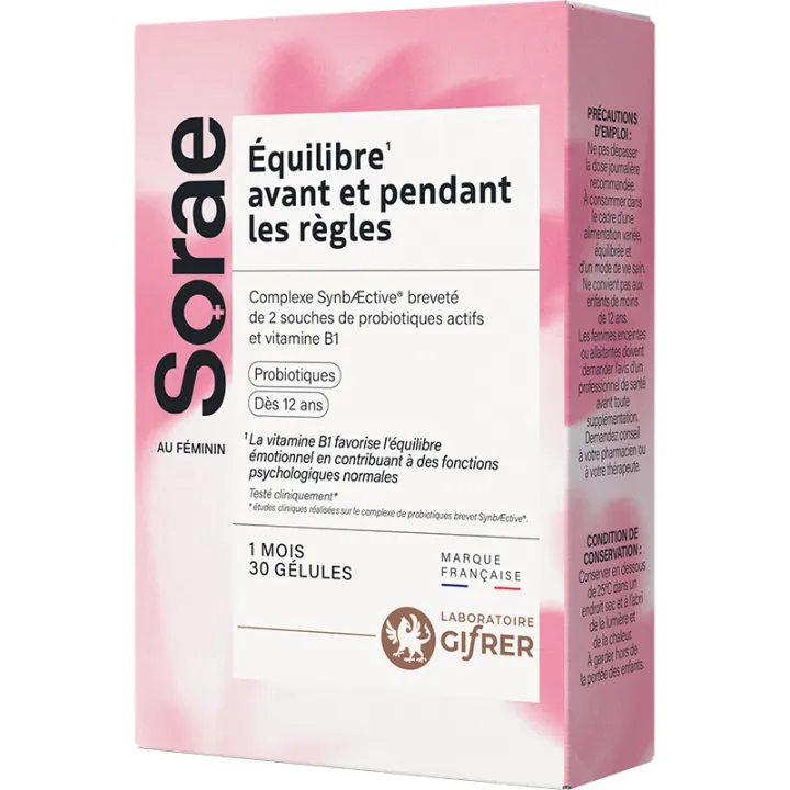 Sorae Balance Prima e durante il periodo 30 capsule