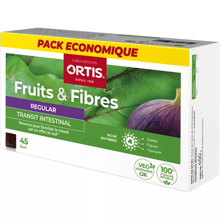 Кубики для кишечного транзита Ortis Fruits & Fibres