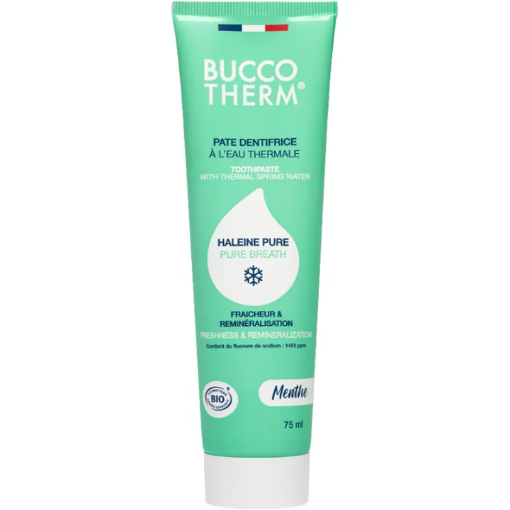 Buccotherm Pâte Dentifrice Haleine Pure Bio 75 ml
