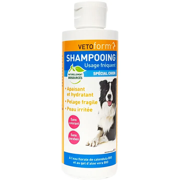 Vetoform shampooing usage fréquent spécial chien 200ml